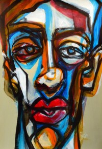 Khalid Khan-Kaay, 21 x 31 Inch, Acrylic on Canvas, Figurative Painting, AC-KHKN-065